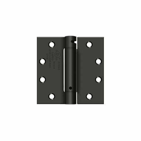 DELTANA DSH45-10B 4-1/2X4-1/2 Sq Steel Spring Hinge Us10B