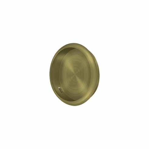 DELTANA FP221R-5 2-1/8 Flush Pull Round Brass Us5