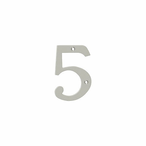 DELTANA RN4-5-15 4 House Number #5 Solid Brass Us15