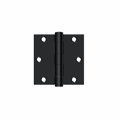 DELTANA S35HD-1B-PR 3-1/2 X Sq Steel Hinge Hd Us1B