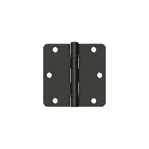 DELTANA S35R4BB-10B-PR 3-1/2X3-1/2X1/4 Rc Bb Steel Hinge Us10B