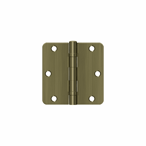 DELTANA S35R4BB-5-PR 3-1/2X3-1/2X1/4 Rc Bb Steel Hinge Us5