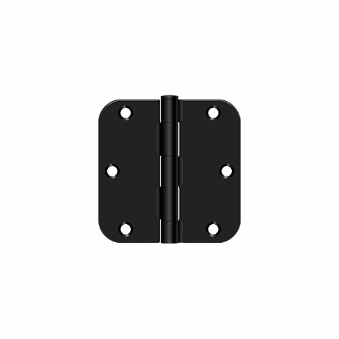 DELTANA S35R5BK-1B 3-1/2X3-1/2X5/8 Rc Bk Steel Hinge Us1B