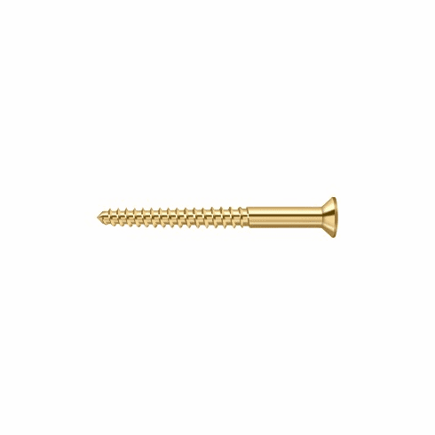 DELTANA SCWB1225-CR003 #12 X 2-1/2 Wood Screw Brass Cr003