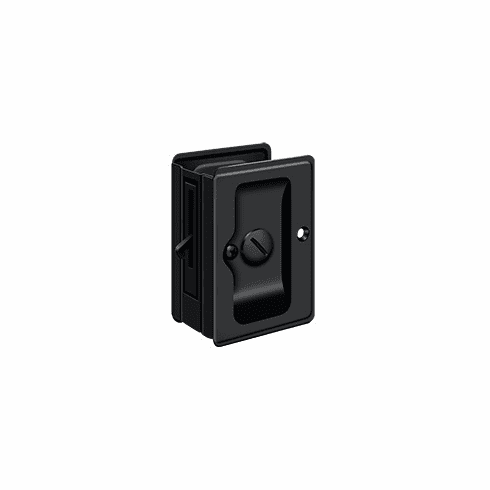 DELTANA SDLA325-19 3-1/4X2-1/4 Pocket Lock Hd Privacy Black