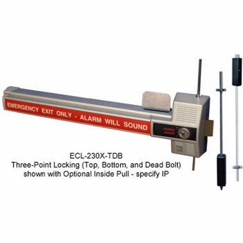 DETEX ECL-230X-TDB Ecl-230X-Tdb Exit Control Lock - 3 Point Deadbolt ECL230XTDB ECL 230X TDB