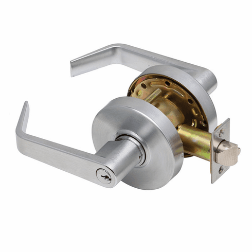 DEXTER COMMERCIAL C1000-ASYL-R-626-KDC C1000 Curved Lever Asylum Lockset C1000ASYLR626KDC C1000 ASYL R 626 KDC