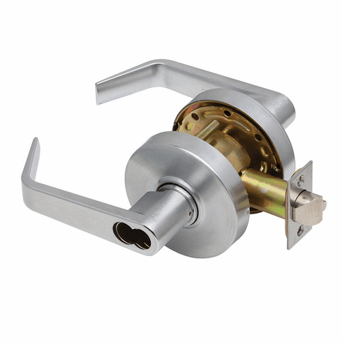 DEXTER COMMERCIAL C1000-CSEC-R-626-SFIC C1000 Regular Lever Classroom Security Lockset C1000CSECR626SFIC C1000 CSEC R 626 SFIC