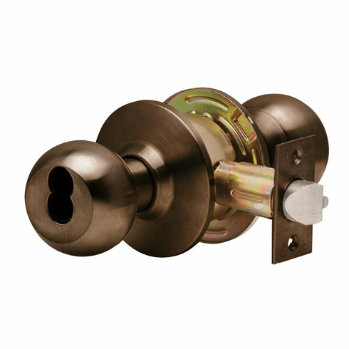 DEXTER COMMERCIAL C2000-CLRM-B-613-SFIC C2000 Ball Knob Classroom Lockset C2000CLRMB613SFIC C2000 CLRM B 613 SFIC