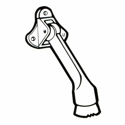DON 1455-DU Don-Jo 4 Proj Cast Alum Door Hold-Brz