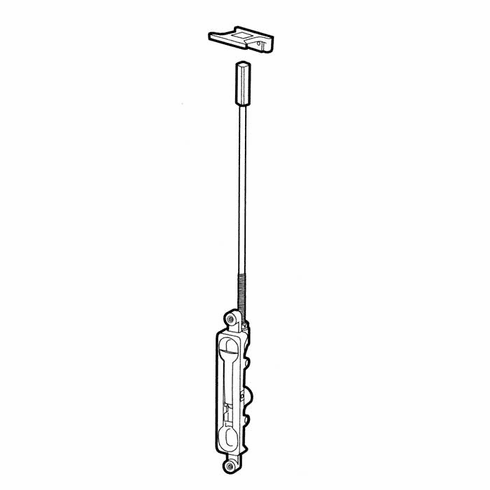 DON 1550-DU Aluminum Door Flush Bolt