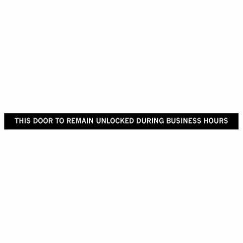DON DD-1 Door Sticker-Black On Clear