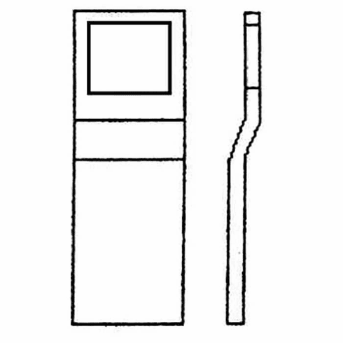 DON FBG-1-SQ Don-Jo Sqr Hole Steel Flush Bolt Guide