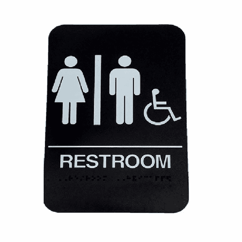 DON HS-9060-32 Ada Restroom Sign