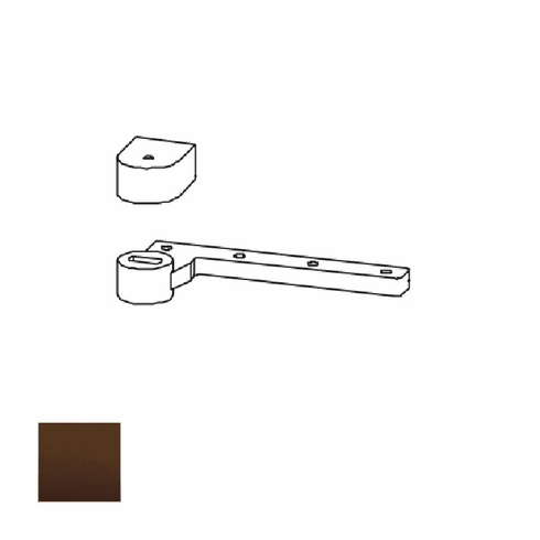 DORMA 75323-613-LH Dorma 3/4 Os Bottom Arm With Cover 75323613LH 75323 613 LH