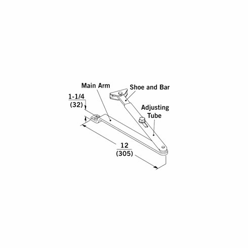 DORMA AF86P-695 Dorma Flat Form Arm X With P86 Bracket AF86P695 AF86P 695