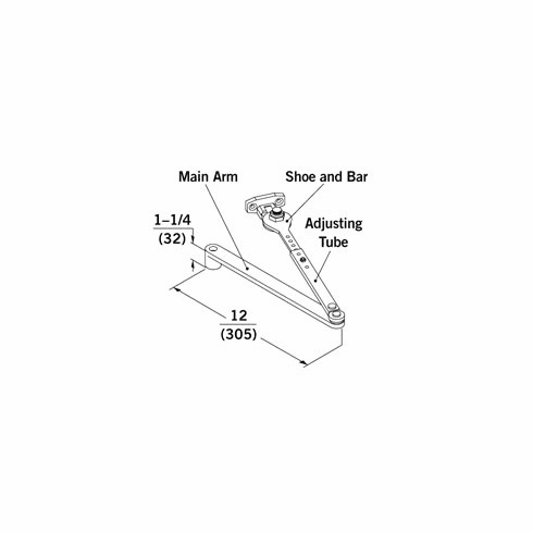 DORMA FHP-689 Dorma Friction Hold Open Arm X Phb Bracket FHP689 FHP 689