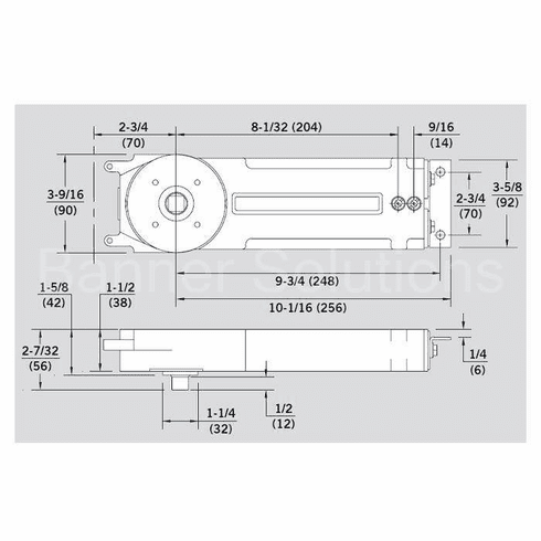 DORMA Dorma Concealed Closer Body -Size 3|HomeDecorhardware.com