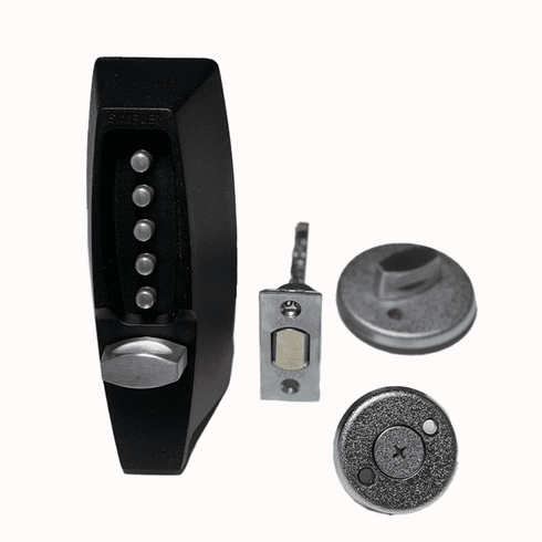 DORMAKABA 7108-19-41 Simplex 7100 Series Pushbutton Deadbolt Keyless Lock 2-3/8" BS in Black