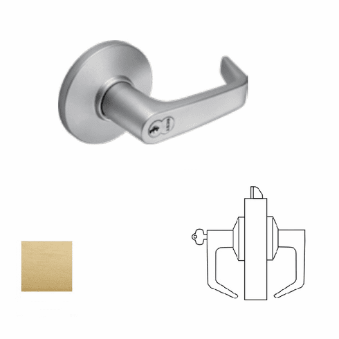 DORMAKABA 9K-3-7-R-15-D-S3-606-LC Cyl. Lockset (W/Thru-Bolts)