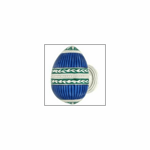 Emenee FAB1000-RS Faberge Easter Egg Cabinet Knob RS-Royal Silver