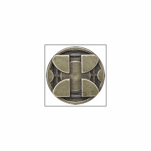 Emenee LU1249 Mission Cabinet Knob Circle with Square 1-3/8 inch