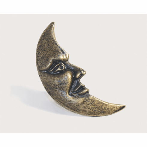 Emenee mk1001 Moon Facing Right Cabinet Knob Length 2-1/2 inch, Width 1 inch