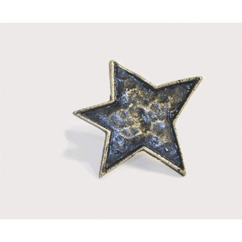 Emenee mk1013 Star Cabinet Knob Length 1-3/4 inch, Width 1-3/4 inch