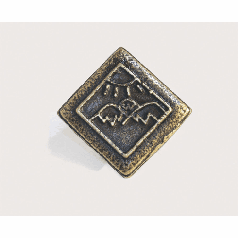 Emenee mk1023 Picture Frame Cabinet Knob Length 1-1/4 inch, Width 1-1/4 inch