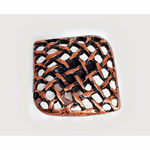 Emenee or103 Large Crosshatch Cabinet Knob Length 1-5/8 inch, Width 1-1/2 inch