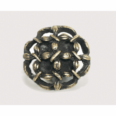 Emenee OR108 Open Flower Cabinet Knob 1 inch x 1 inch