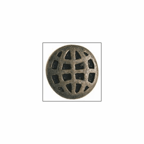 Emenee OR137 Checkerboard Circle Cabinet Knob 1-1/4 inch x 1-1/4 inch
