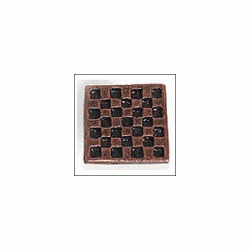 Emenee or138 Checkerboard Square Cabinet Knob Length 1-1/4 inch, Width 1-1/4 inch