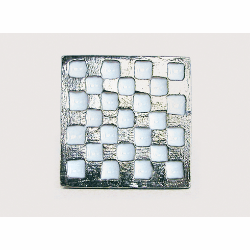 Emenee OR138-e ; OR138 e Checkerboard Square Cabinet Knob 1-1/4 inch x 1 -1/4 inch
