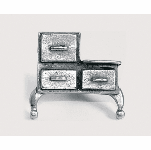 Emenee or147 Antique Stove Cabinet Knob Length 1-3/8 inch, Width 1-1/4 inch