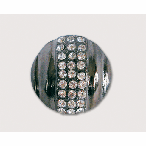 Emenee OR172 Small Round Rhinestone Cabinet Knob 1 inch x 1 inch