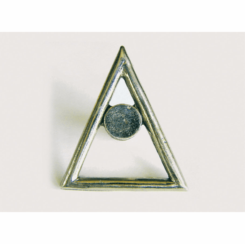 Emenee OR197 Triangle Cabinet Knob 1-7/8 inch x 1-3/4 inch