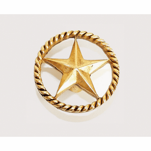 Emenee or201 Star in Circle Cabinet Knob Length 1-3/4 inch, Width 1-3/4 inch