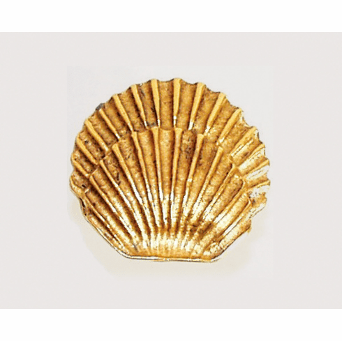 Emenee or206 Round Seashell Cabinet Knob Length 1-3/8 inch, Width 1-1/2 inch