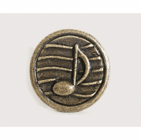 Emenee OR282 Music Note Cabinet Knob 1-1/2 inch x 1-1/2 inch