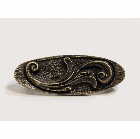 Emenee or311 Elegant Oval Pull Length 4 inch, Width 1-3/8 inch