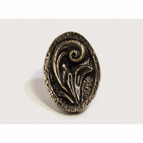 Emenee or315 Elegant Oval Cabinet Knob Length 2 inch, Width 1-1/2 inch