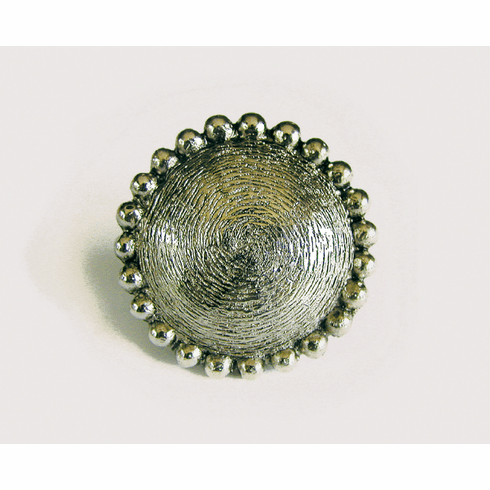 Emenee OR332 Bead Edge Texture Large Round Cabinet Knob 1-1/2 inch