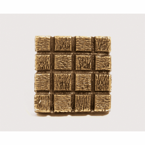 Emenee or338 Textured Square Cabinet Knob Length 1-1/4 inch, Width 1-1/4 inch