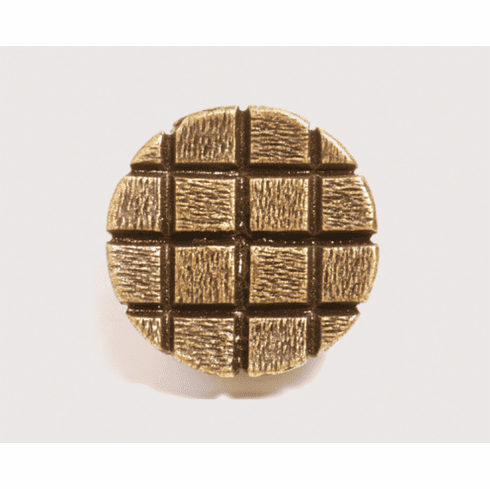 Emenee or339 Textured Checkerboard Circle Cabinet Knob Length 1-1/4 inch