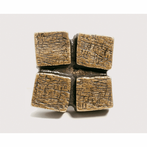 Emenee or341 Block Square Cabinet Knob Length 1-1/8 inch, Width 1-1/8 inch