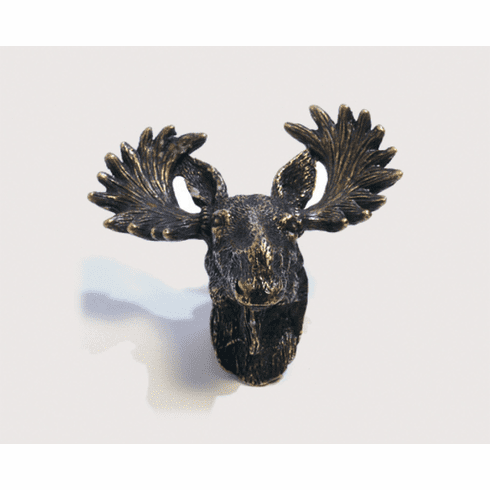 Emenee or371 Moose Head Cabinet Knob Length 2-1/2 inch, Width 2-3/4 inch