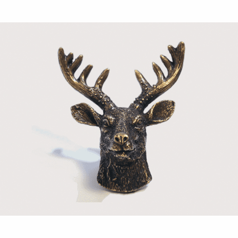 Emenee or372 Elk Head Cabinet Knob Length 2-3/4 inch, Width 2-1/2 inch