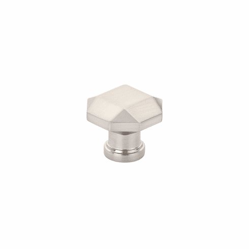 Schaub 531-BN Menlo Park, Faceted Knob, Brushed Nickel, 1-1/4"