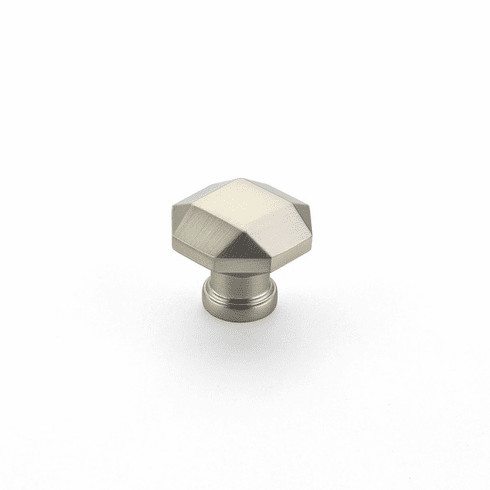 Schaub 531-15 Menlo Park, Faceted Knob, Satin Nickel, 1-1/4"